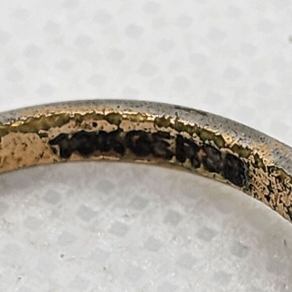 Vintage 10K GERSC Crystal & CZ Ring (6) - Picture 7 of 8